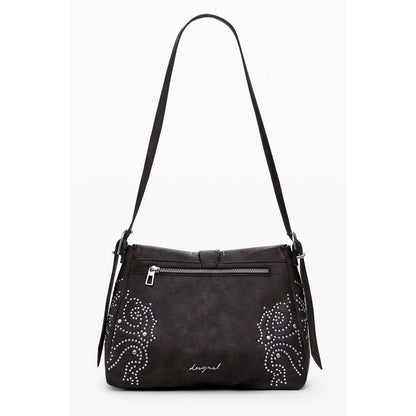 Brown Polyethylene Women Handbag
