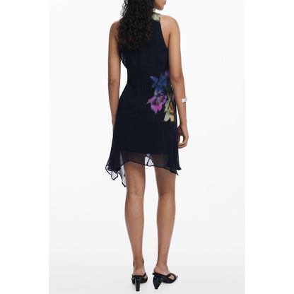 Black Polyester Women Dress