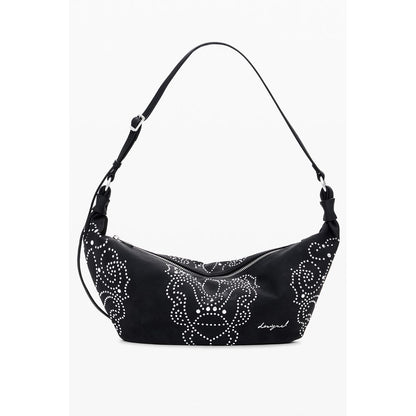 Black Polyethylene Women Handbag