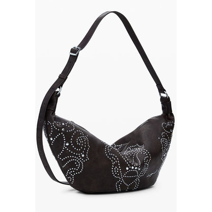 Brown Polyethylene Women Handbag