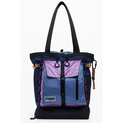Blue Polyethylene Women Backpack