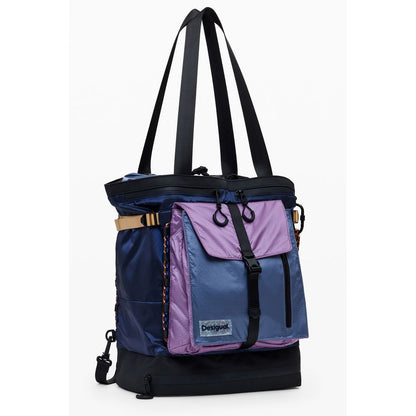 Blue Polyethylene Women Backpack