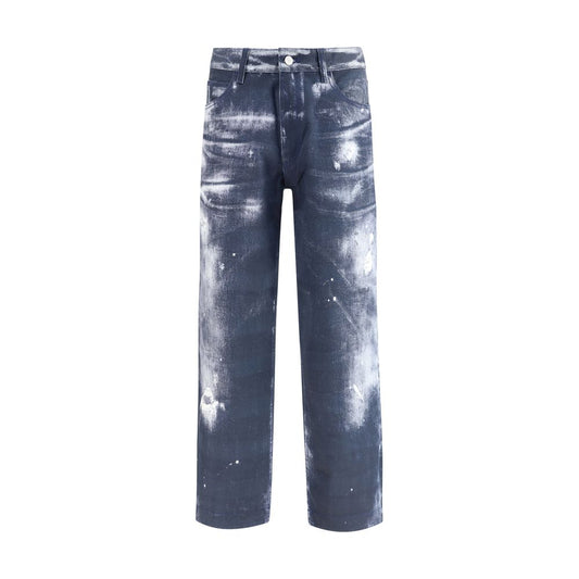 Multicolor Cotton Casual Pants