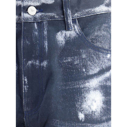 Denim print Pants