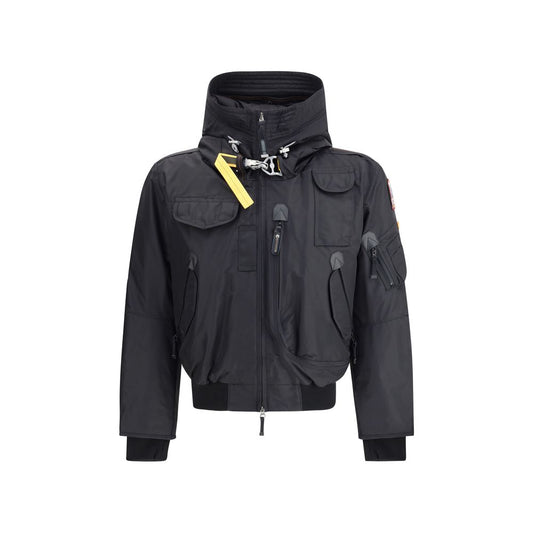 Black Nylon Bomber