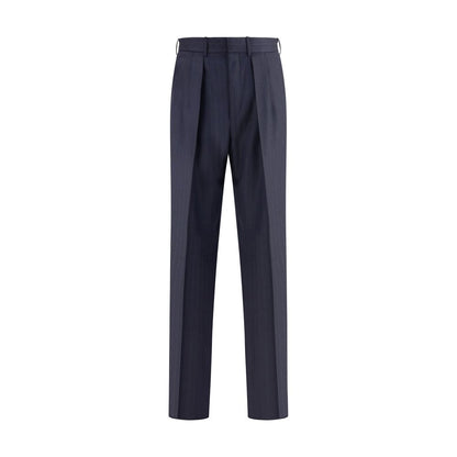 Blue Wool Dress Pants