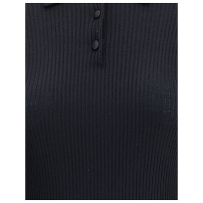 Ribbed Polo Sweater