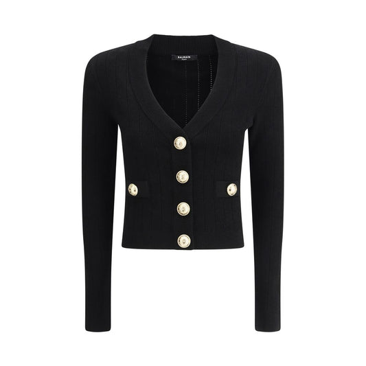 Black Viscose Cardigan