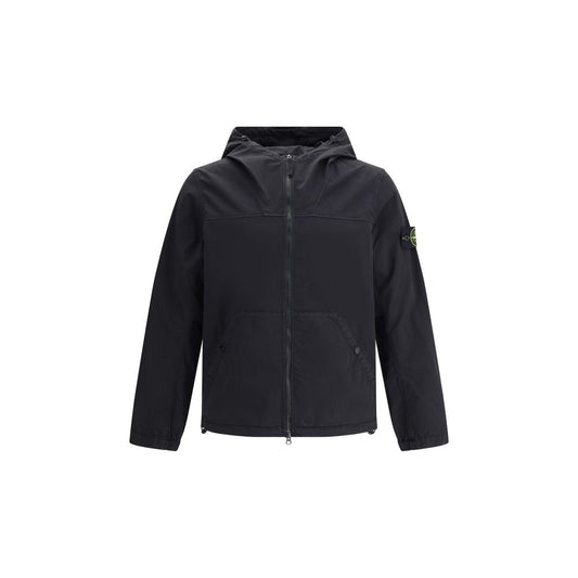 Black Cotton Shell Jacket