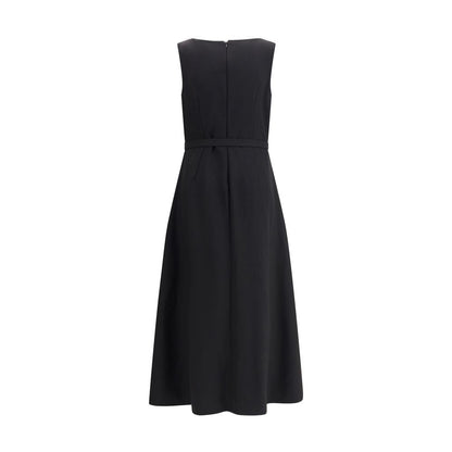 Black Polyester Casual Dress