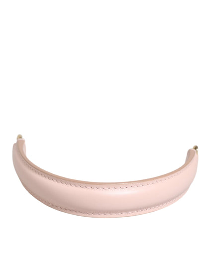 Strap Pink Leather Gold Tone Big Bag Handle Shoulder Strap
