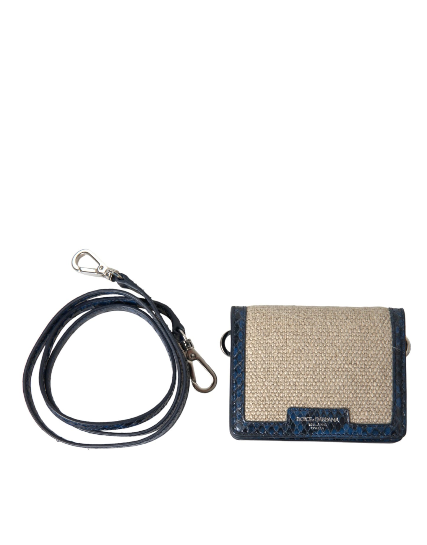 Beige Raffia Blue Leather Trim Mini Shoulder Purse Crossbody Bag