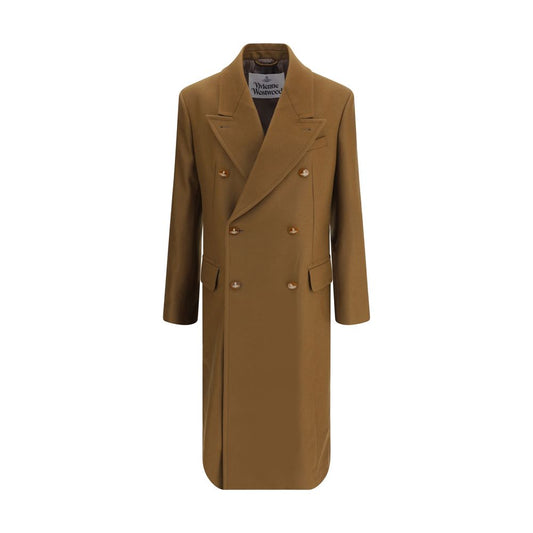 Brown Fleece Wool Coat