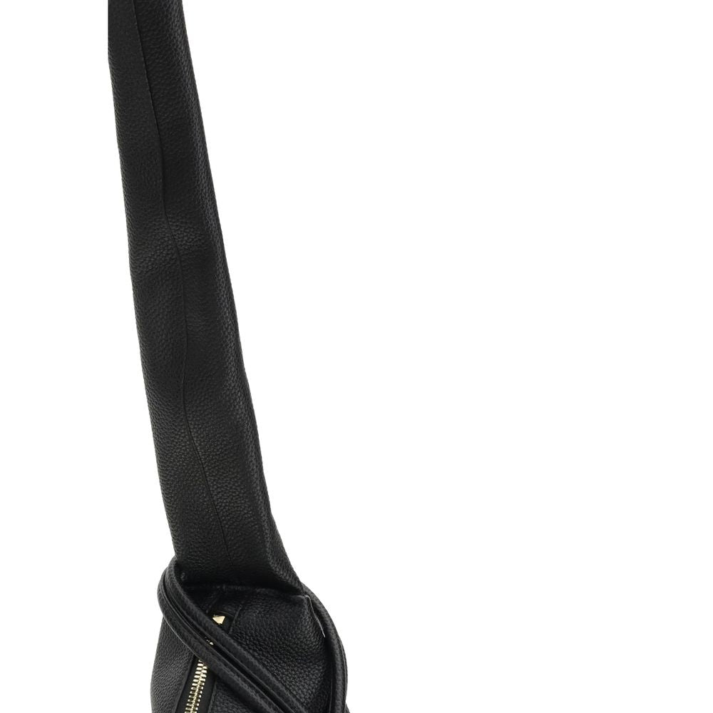 Black Recycled Polyester Shoulder Bag