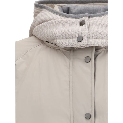 Gray Polyester Coat