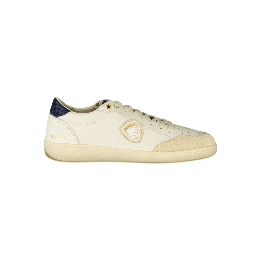White Polyester Sneaker