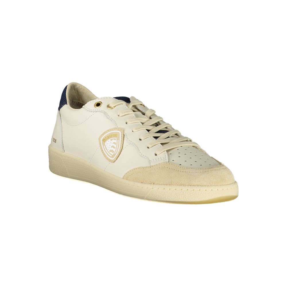 White Polyester Sneaker