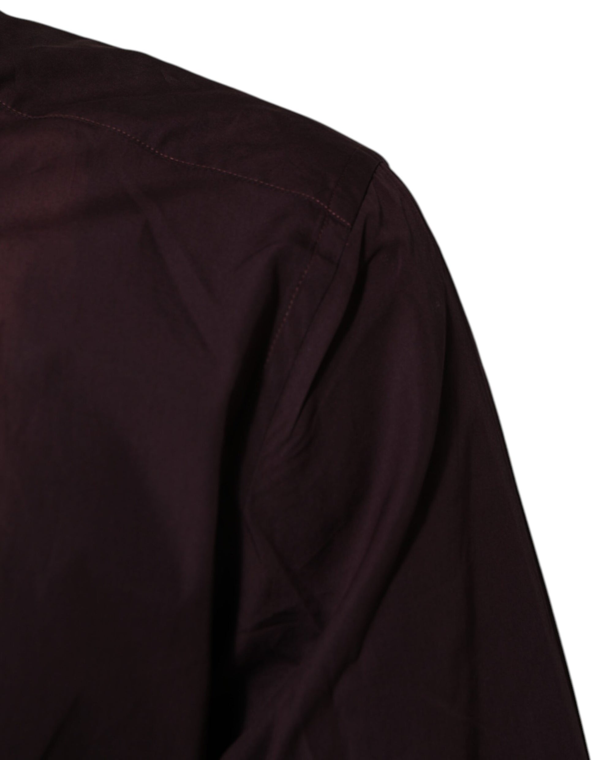 Maroon Cotton Collared GOLD Formal Dress Shirt