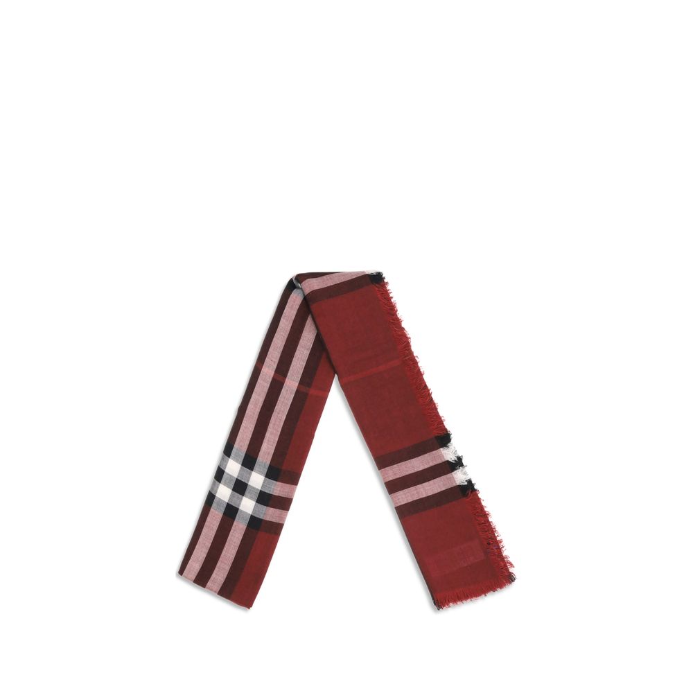 Reversible Check wool and silk Scarf