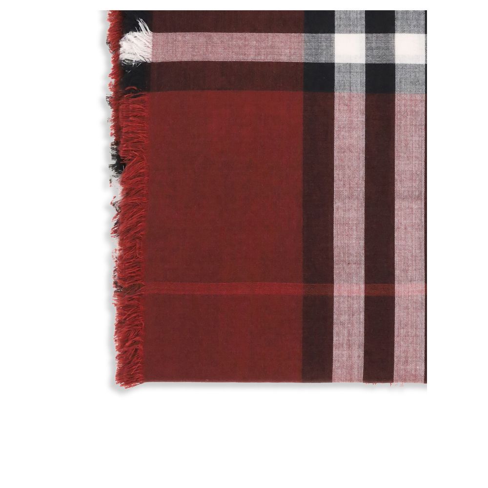 Reversible Check wool and silk Scarf