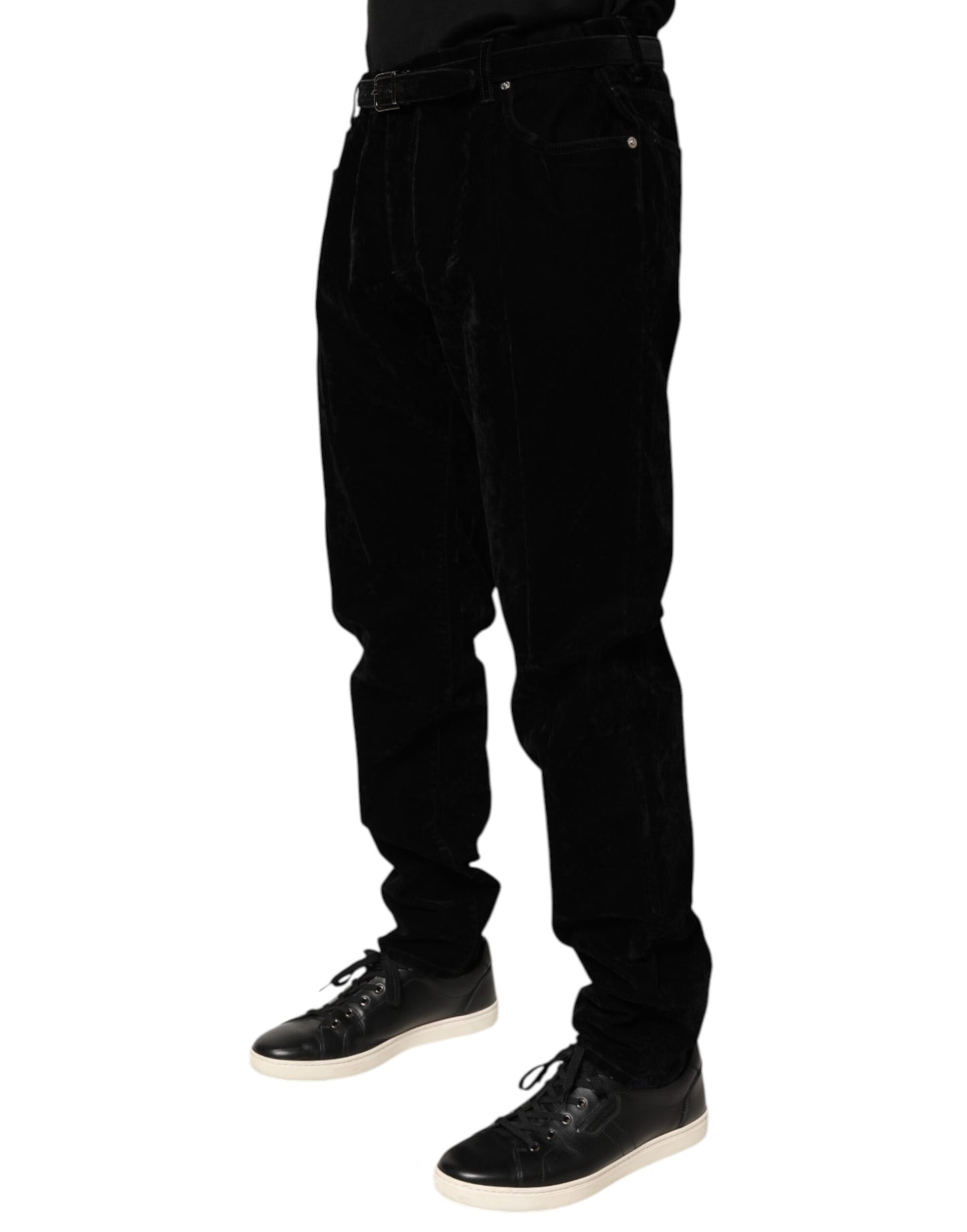 Black Cotton Slim Fit Denim Trouser Jeans