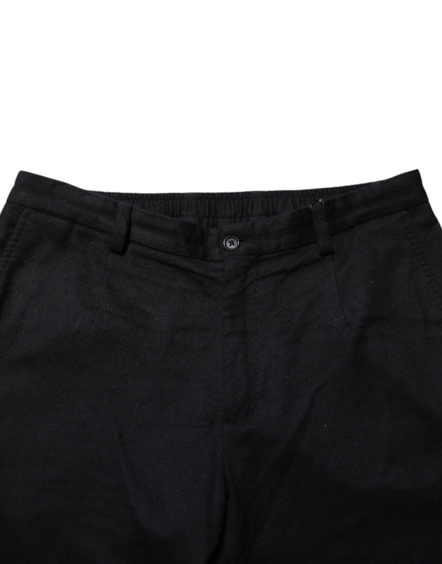 Black Cashmere Dress Formal Men Trouser Pants