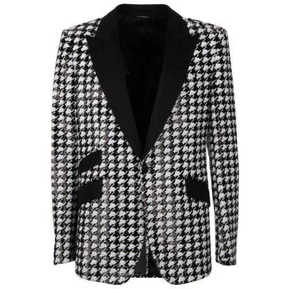 Black Polyester Blazer