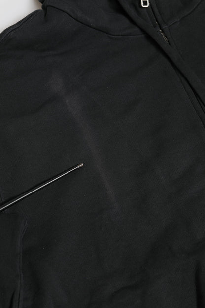 Black Logo FullZip Hooded Sweatshirt Sweater