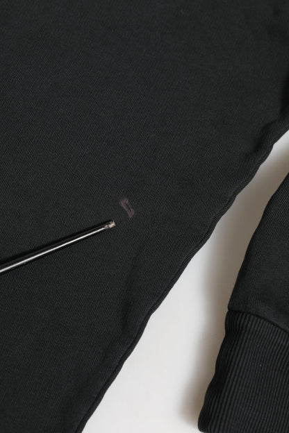 Black Logo FullZip Hooded Sweatshirt Sweater