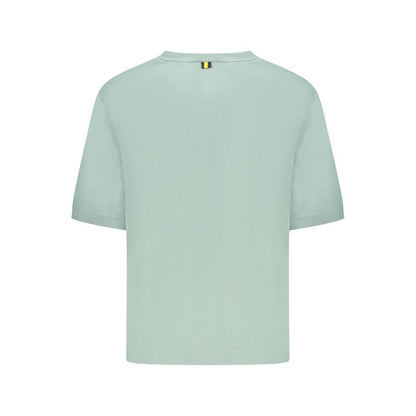 Green Cotton Women T-Shirt