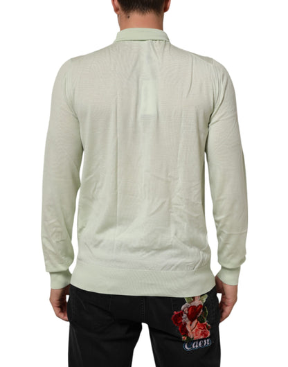 Light Green Logo TurtleNeck Pullover Sweater