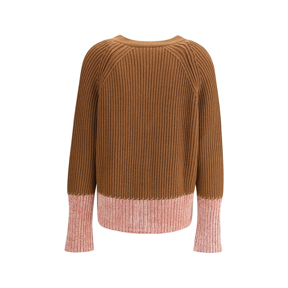 Brown Viscose Cardigan