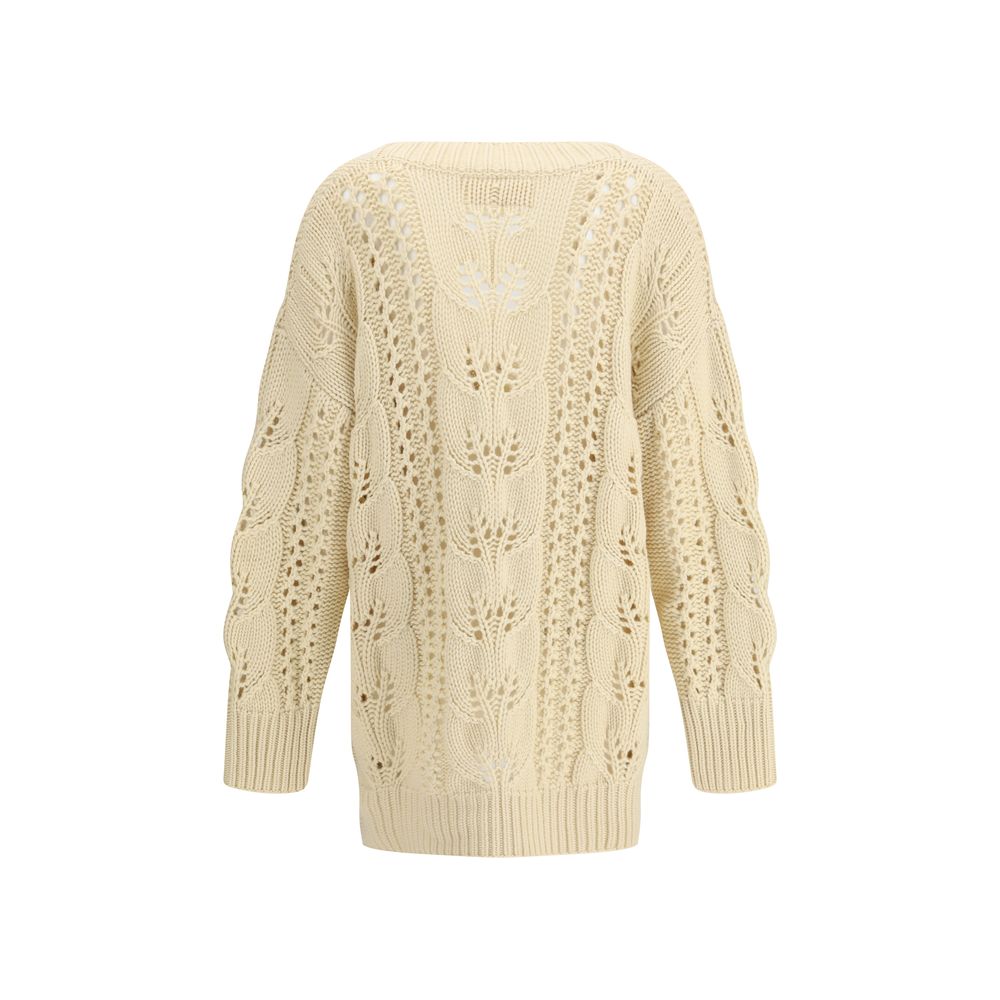 Beige Cashmere Cardigan