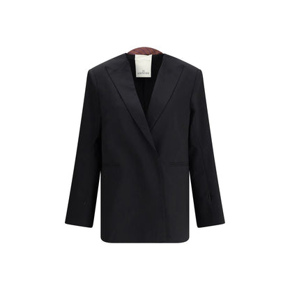 Black Polyester Blazer