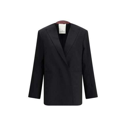 Black Polyester Blazer