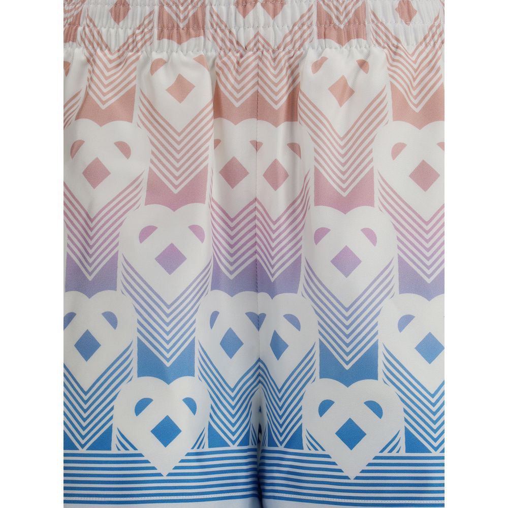 Multicolor Silk Bermuda Shorts