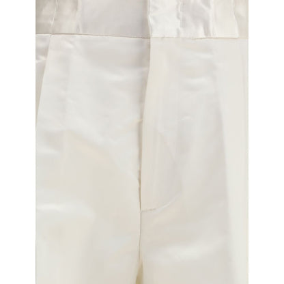 Cream Silk Pants