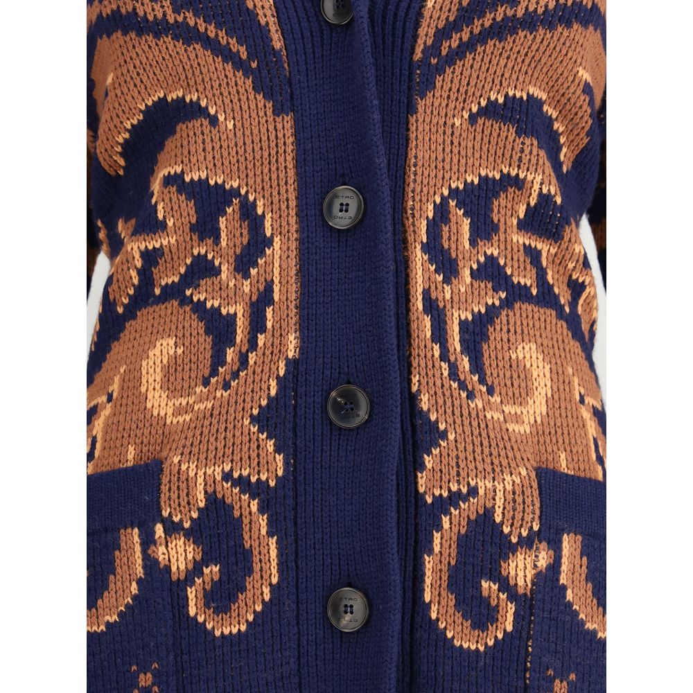 Multicolor Wool Cardigan