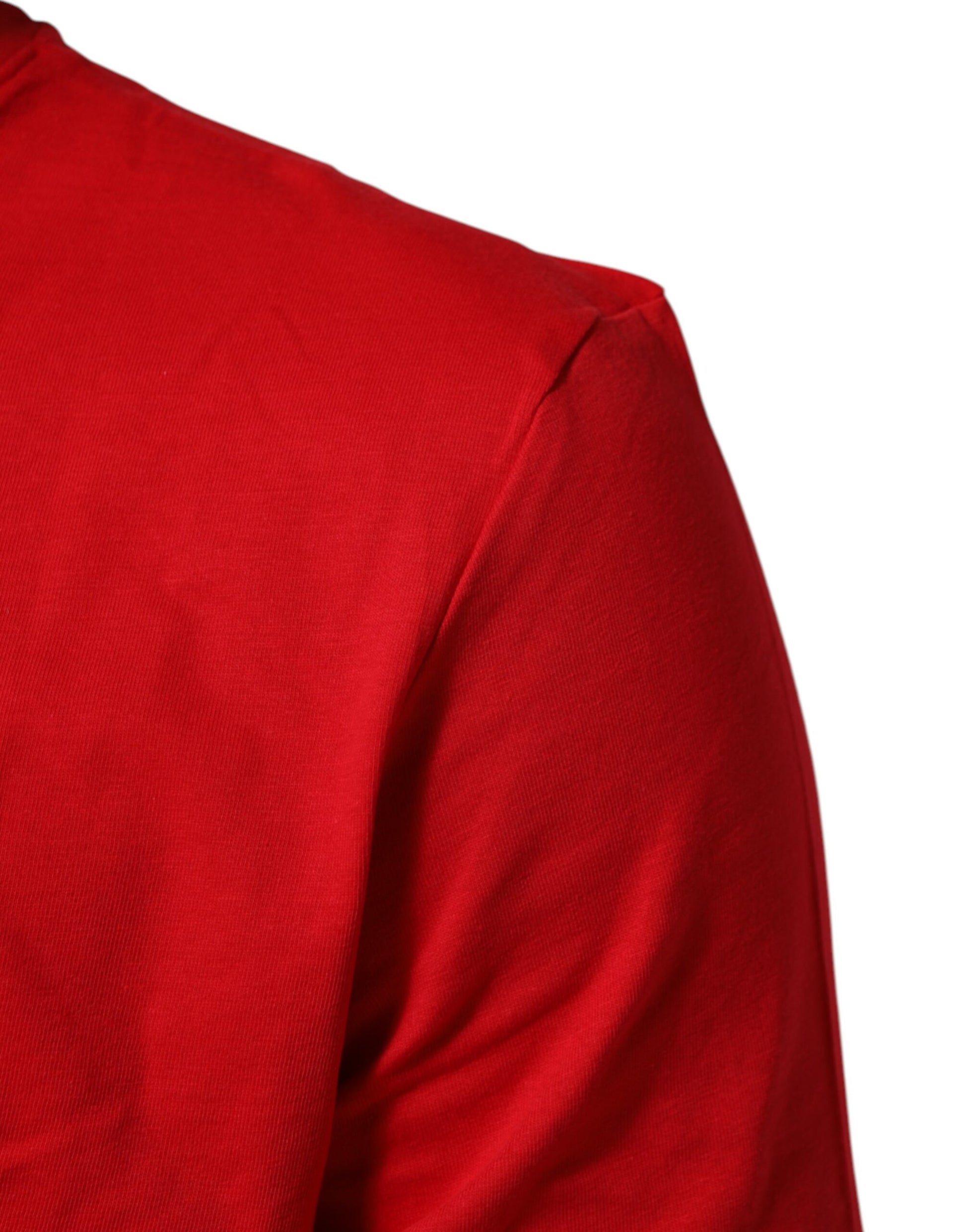 Red Goodluck 2023 Cotton Crew Neck T-shirt