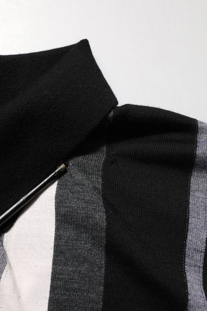 Black White Polka Dot Collared Polo T-shirt