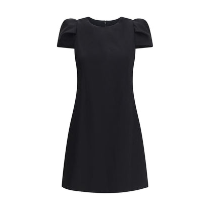 Black Wool Casual Dress