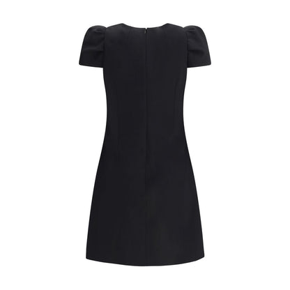 Black Wool Casual Dress