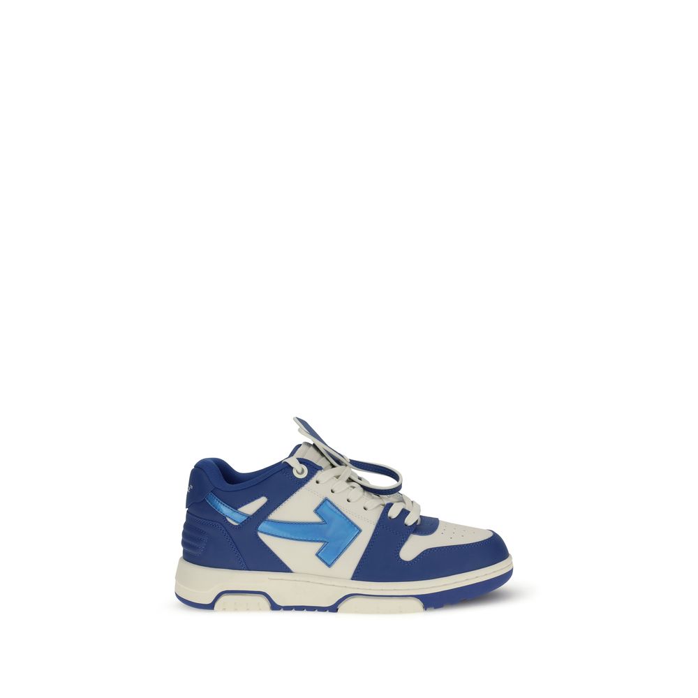 Blue Leather Chunky Sneakers