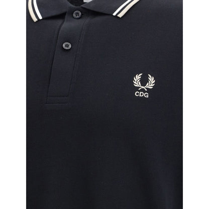 Black Cotton Polo Shirt