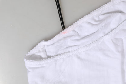 White Cotton Stretch High Waist Panty Underwear