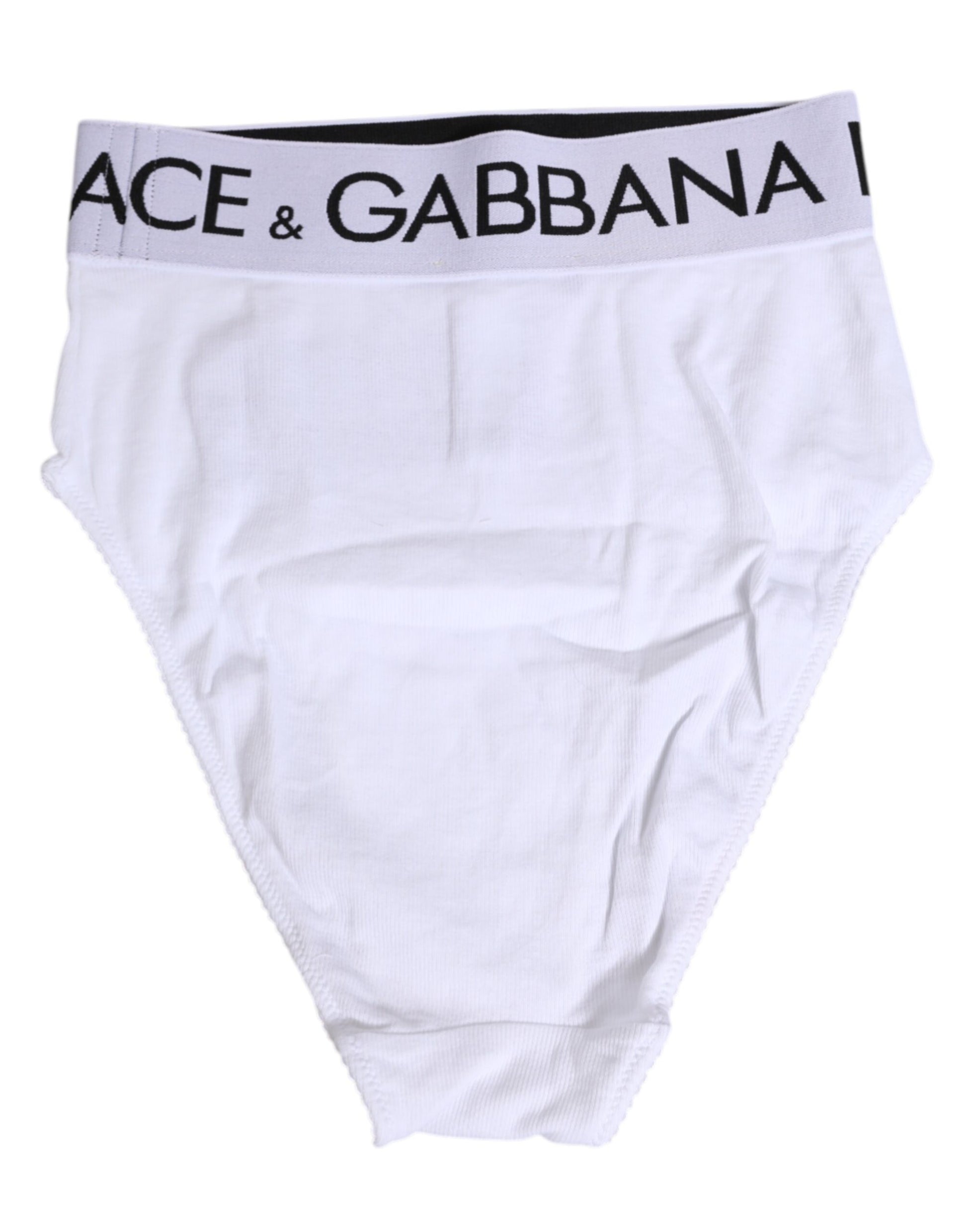 White Cotton Stretch High Waist Panty Underwear