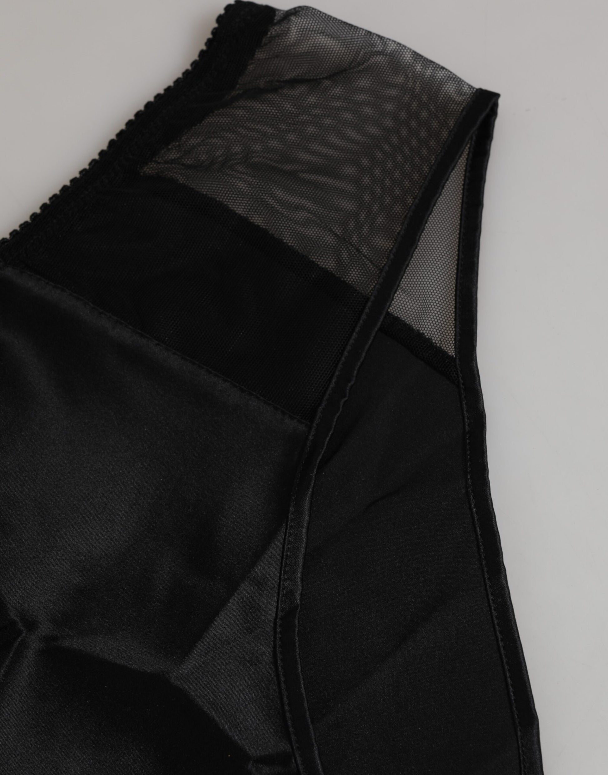 Black Silk Stretch High Waist Panty Underwear