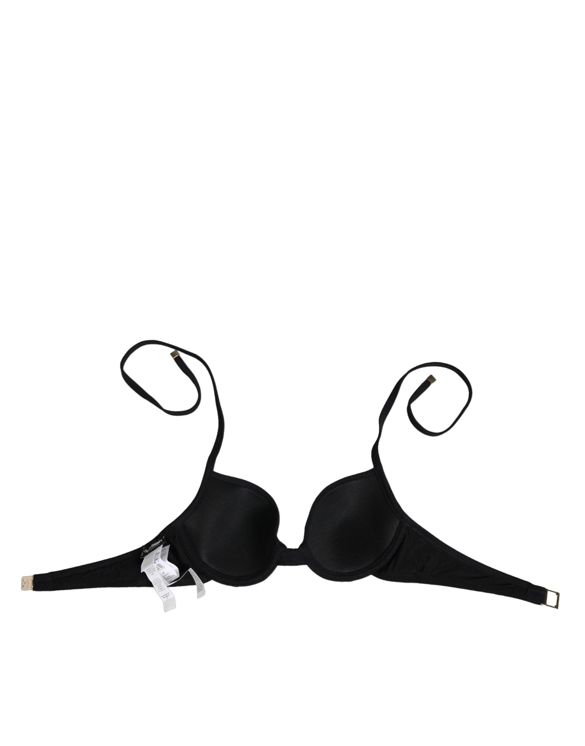 Black Underwire Push Up Balconette Bra Underwear