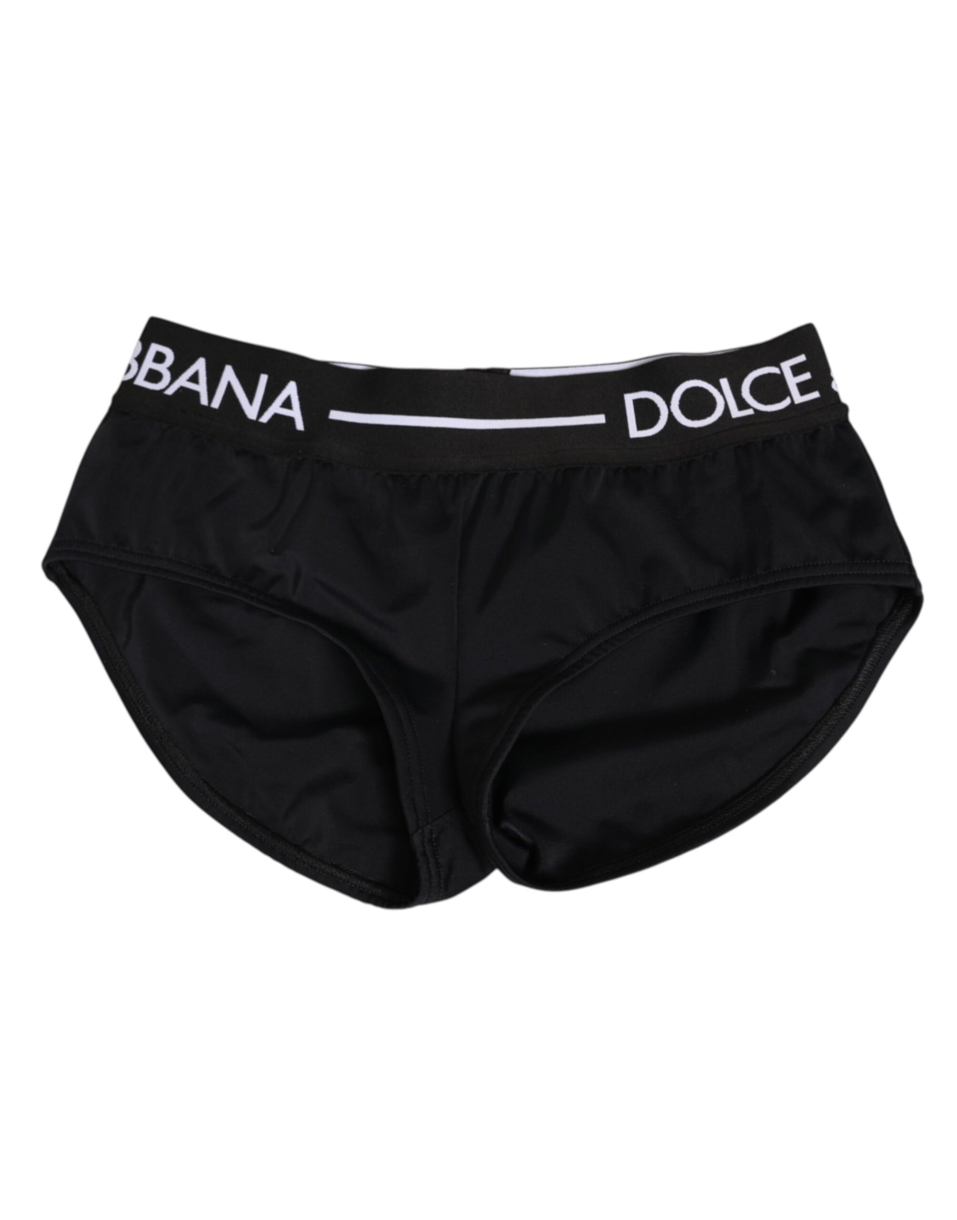Black Nylon Logo Waistband Shorts Underwear
