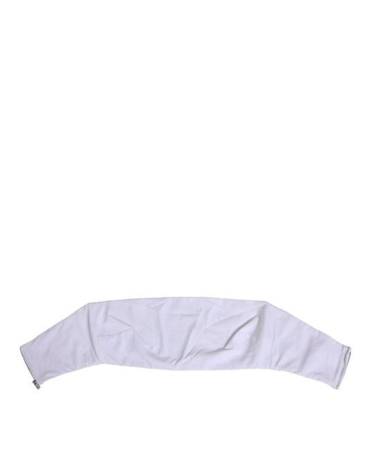 White Nylon Strapless Corset Top Underwear